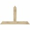Ekena Millwork Portland Rough Sawn Timber Gable Bracket, Douglas Fir, 60"W x 38"H x 2"D x 6"F, 15/12 Pitch GBW060X38X0206POR00RDF - alternate 1